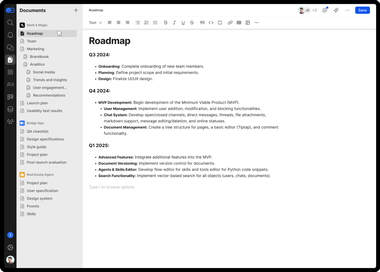 Empower team with shared knowledge