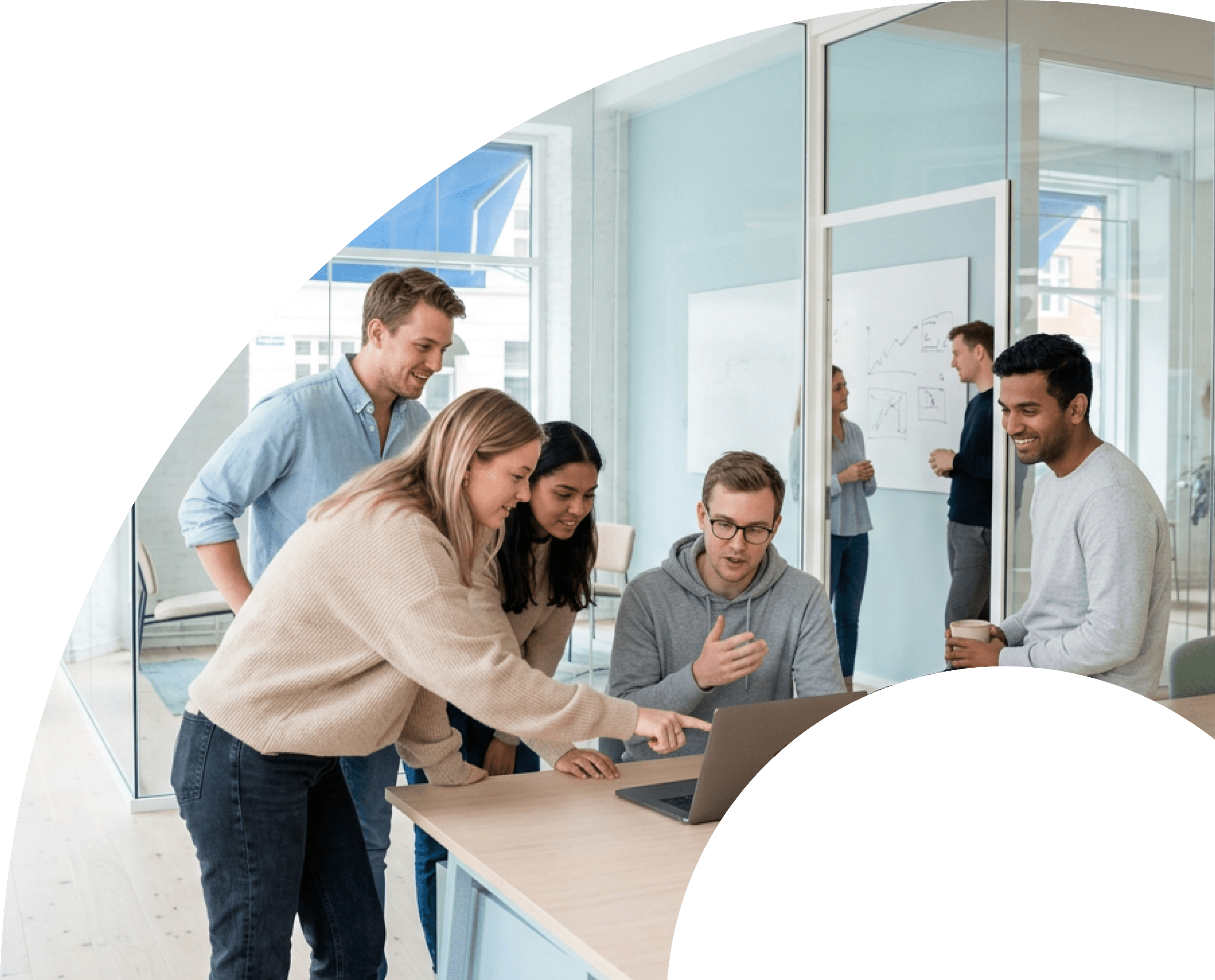 Product team collaborating with BridgeApp